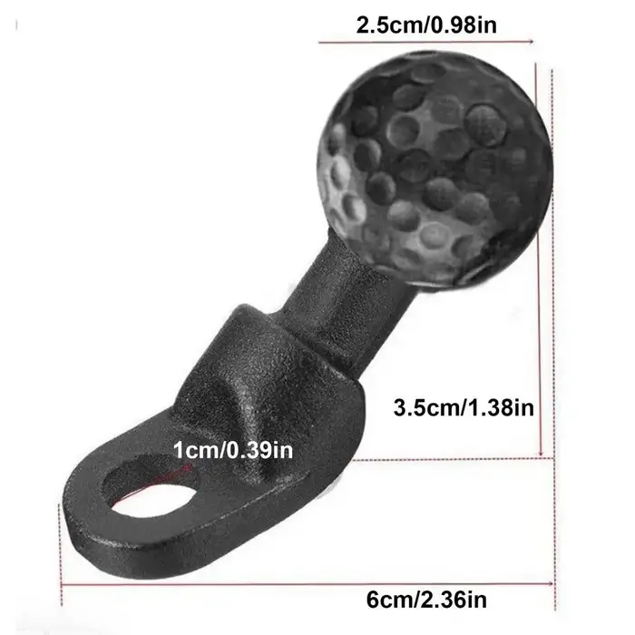 Adaptateur de tête coudée, Base à bille, amortisseur de chocs, Base à bille en alliage robuste, supp