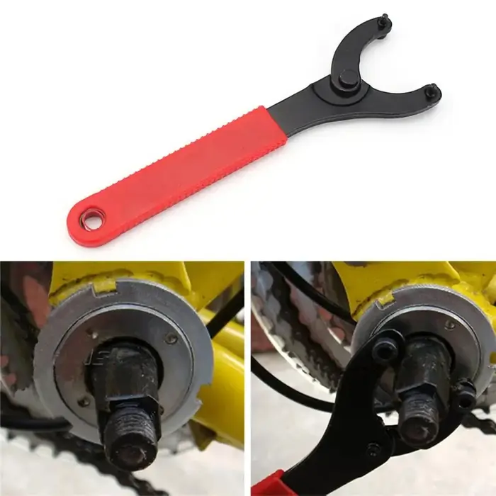Clé de manivelle de roue de chaîne inférieure de vélo