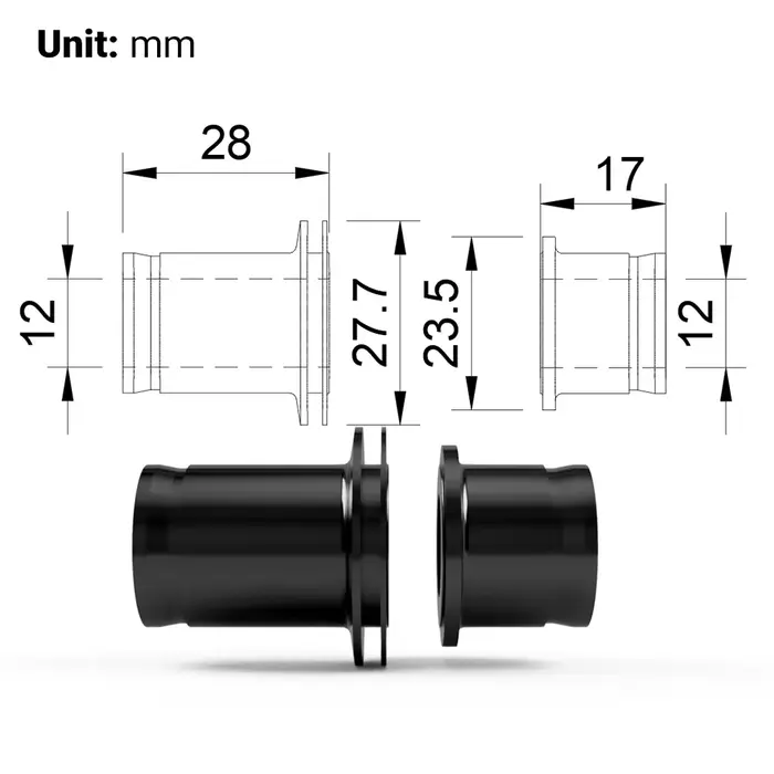 350 embouts de moyeu de vélo arrière 12mm 142mm à travers l'axe remplacement Conversion endcap Kit d'adaptateur de