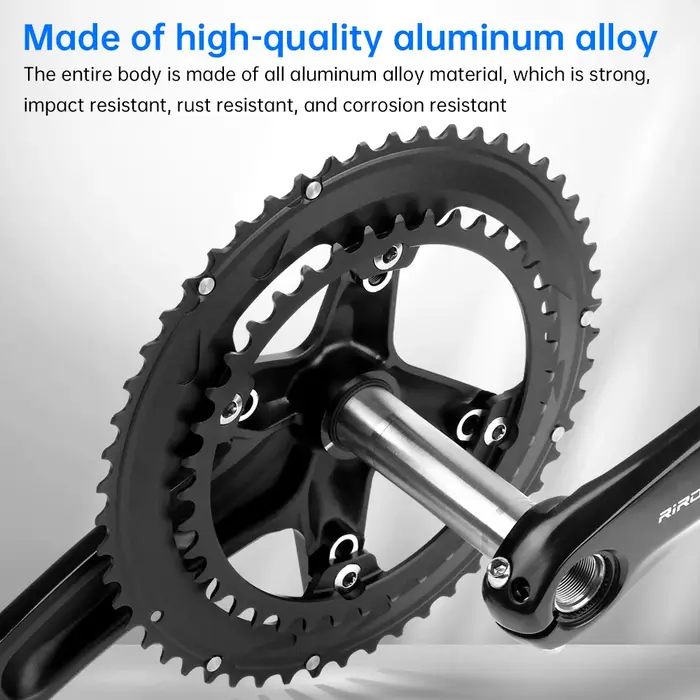 RIRO 706 vélo de route pédalier intégré 170mm 110BCD 53-39T/50-34T Double plateaux pignons creux