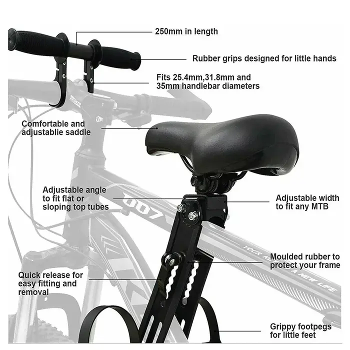 Siège de vélo détachable pour enfant
