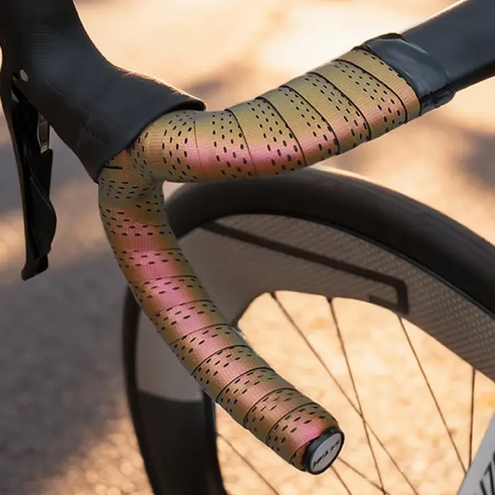 Ruban de guidon de vélo en silicone antidérapant et antichoc