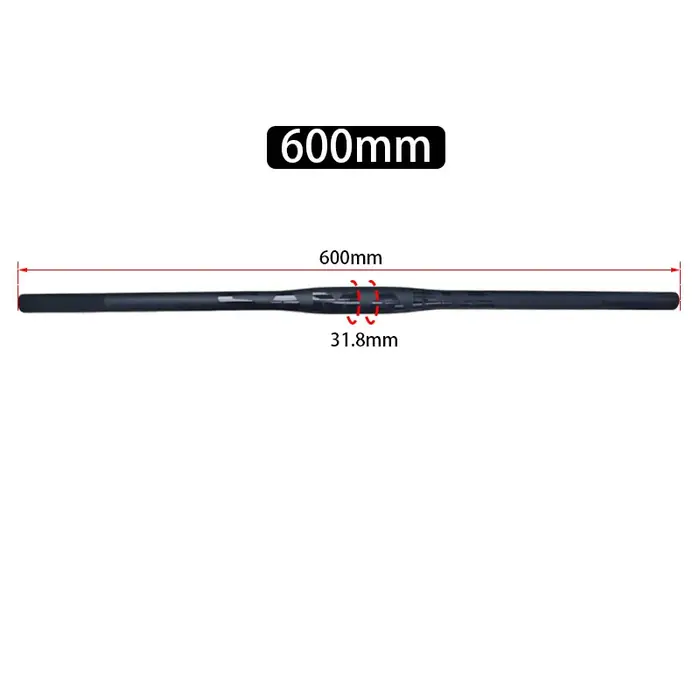Guidon droit en fibre de carbone SAMANA pour VTT, 31,8 mm, 600-800 mm, barre plate pour vélo de mont