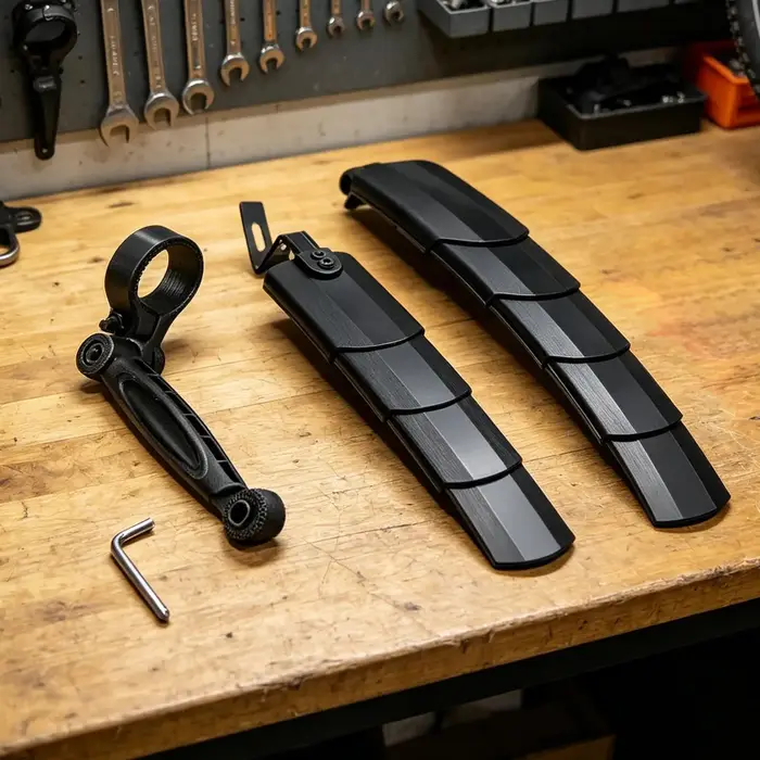 Garde-boue télescopique pour vélo