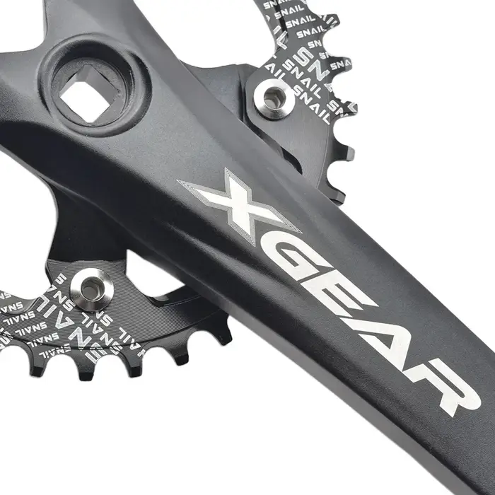 GOLDIX – pédalier de vélo à trou carré 104BCD, plateau unique forgé en alliage d'aluminium, longueur
