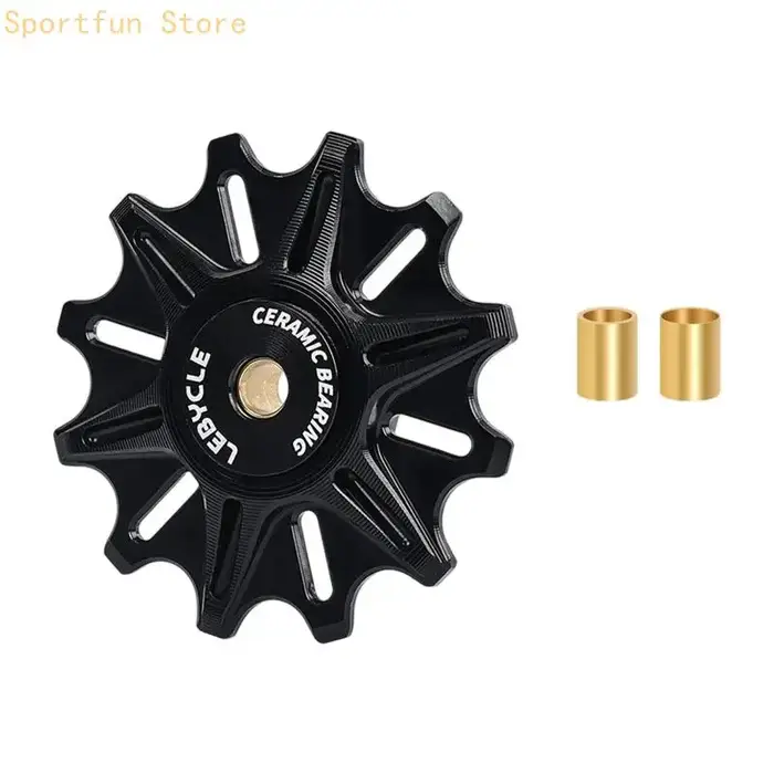 Roue Support chaîne pour l'entretien du vélo, coque métallique avec roulement en céramique forme dent étroite