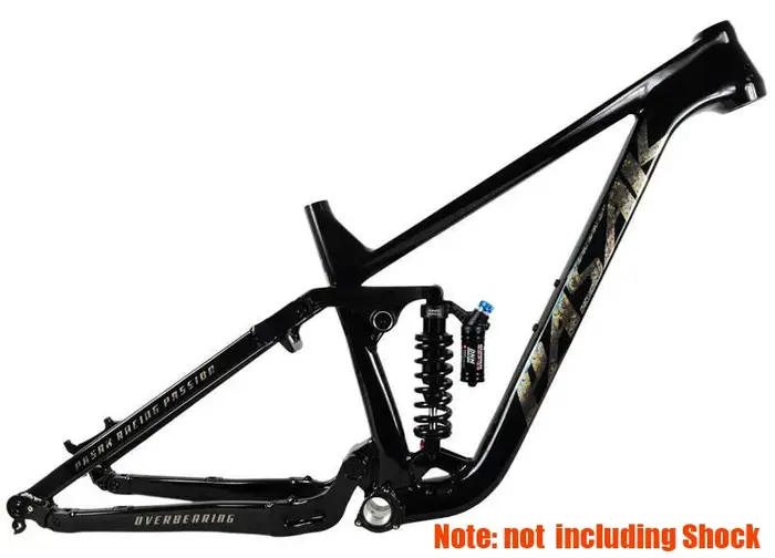 Cadre de vélo à suspension complète, alliage d'aluminium Soft Trail MTB Enduro AM DH Downhill, 12x14