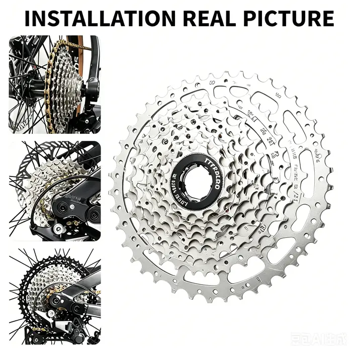 Cassette de vélo de route TTPRO E 8/9/10/11/12 vitesses 23/25/28/32/34/36T K7