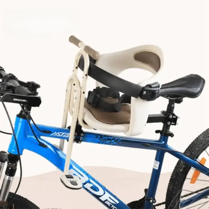 Siège enfant avant rembourré avec accoudoir pour vélo