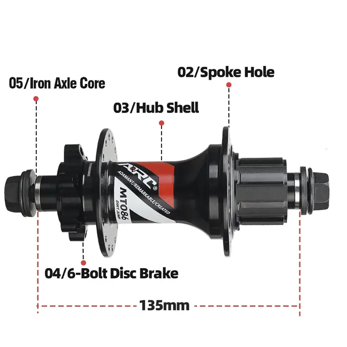 Moyeu de vélo ARC MT086R pour Dirt Jump