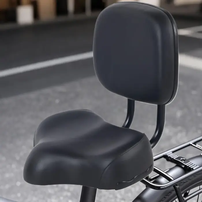 Siège de vélo avec dossier ergonomique