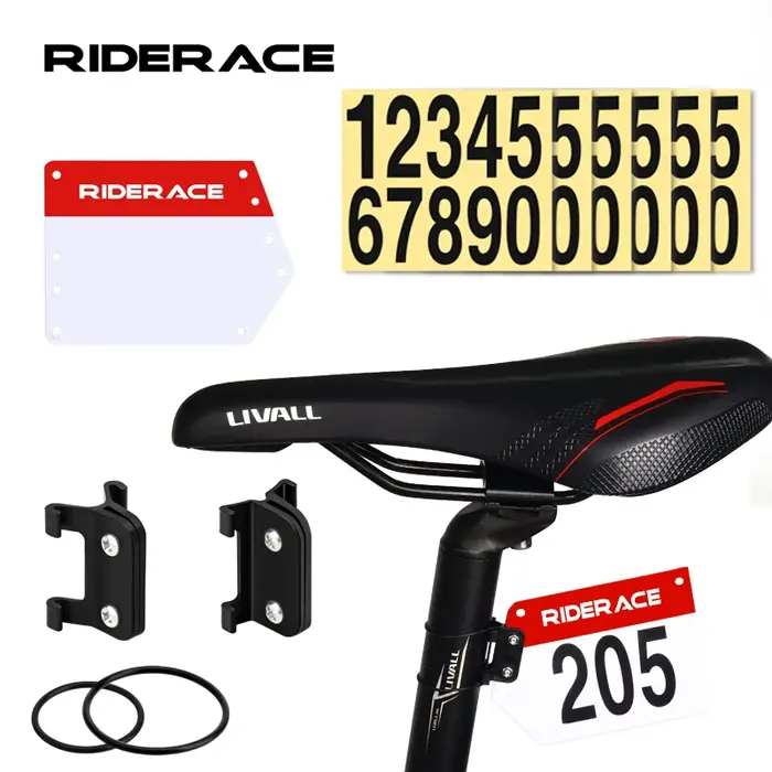RIDERACE vélo Triathlon course plaque d'immatriculation support de montage