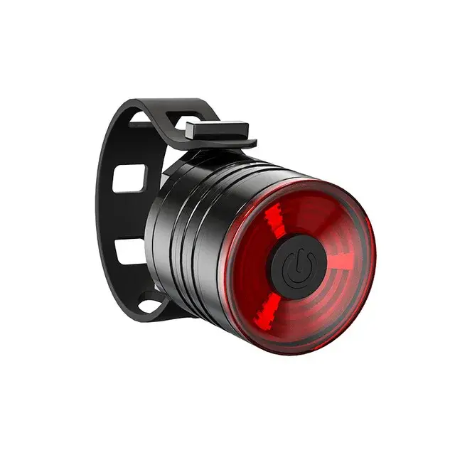 Nouveau phare de vélo VTT rechargeable à piles bouton, étanche, pour casque de cyclisme, feu arrière