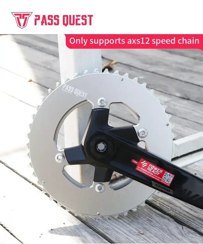 PASS QUEST Sram Rival AXS 12S 107BCD double plateau VTT vélo de route 46-33T 48-35T 50-37T 52-39T