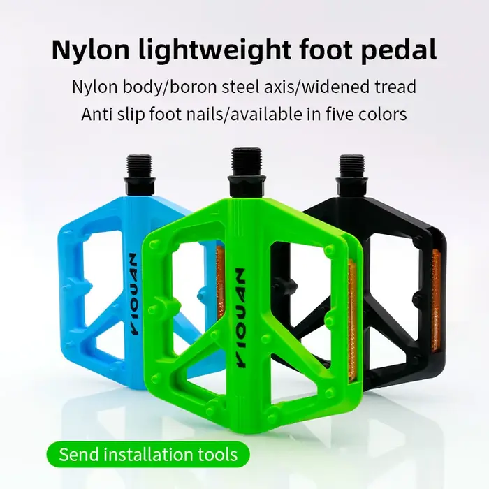 Pédales de vélo portant en nylon 9/16