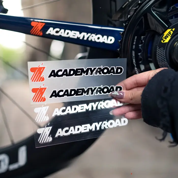 Autocollants de vélo Zwift Academyroad pour cadre de vélo, tube supérieur, autocollants de cyclisme DIY imperméables, autocollants pour cadres de vélos de route et VTT
