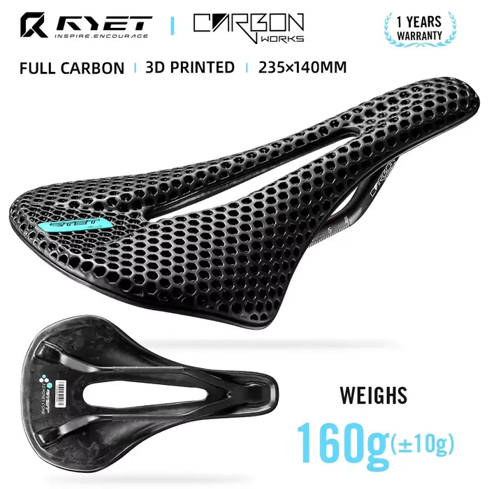 RYET vélo selle en carbone 3D