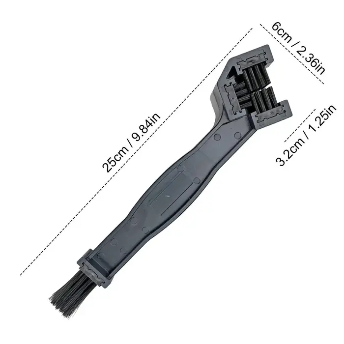 Brosse de nettoyage de chaîne de moto, brosse de nettoyage de chaîne de vélo, brosse de nettoyage de chaîne simple et pratique pour moto et vélo