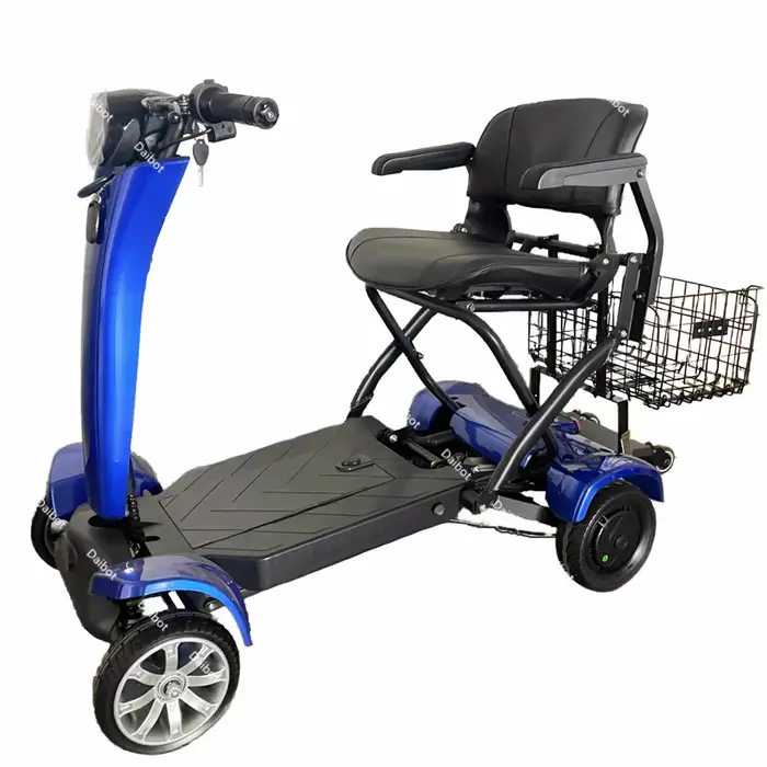 Scooter de mobilité pliable automatique à 4 roues pour personnes âgées