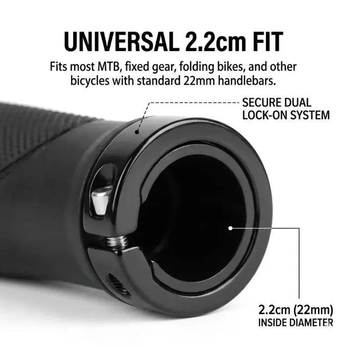 Poignées de vélo ergonomiques