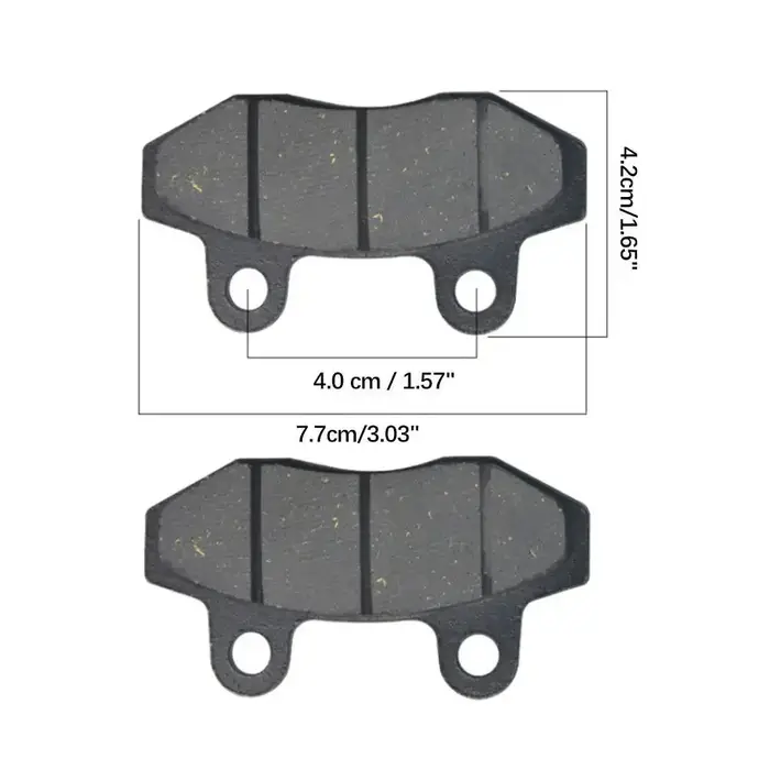 Plaquettes de frein à double pompe pour moto, scooter électrique et cyclomoteur électrique