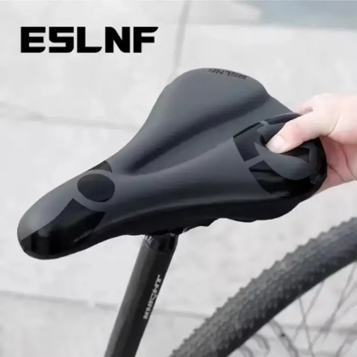 ESLNF Gel souple vélo anti-dérapant imperméable housse de selle coussin rembourré Sport