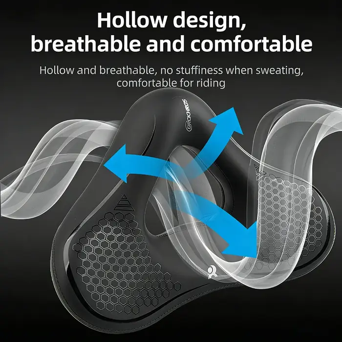 Selle de vélo, absorption des chocs hautement élastique