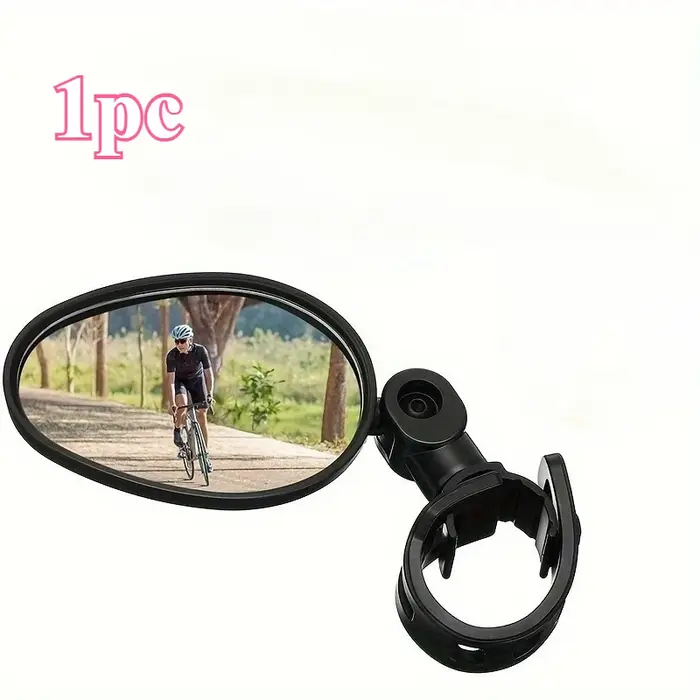 Rétroviseurs de vélo 1/2 pièces, rétroviseur ovale convexe en acrylique pour Cycling360 °   Rétrovis