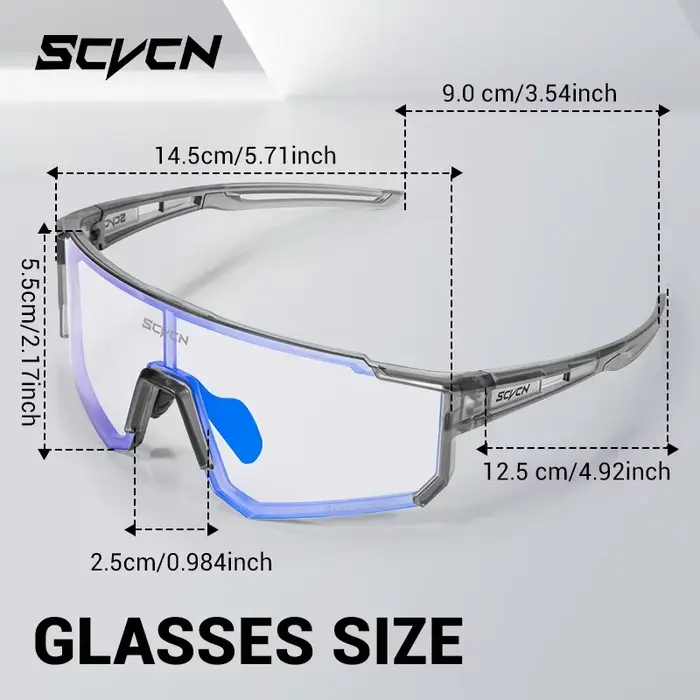 SCVCN lunettes de soleil photochromiques Sports de plein air vélo cyclisme