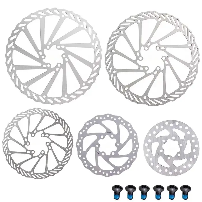 Rotor de frein de vélo vtt 120 140 160 180 203mm 6 pouces, Rotor de frein hydraulique en acier inoxy