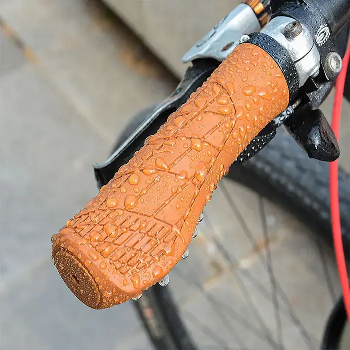 Poignées de vélo VTT guidon anti-dérapant antichoc ergonomique verrouillable