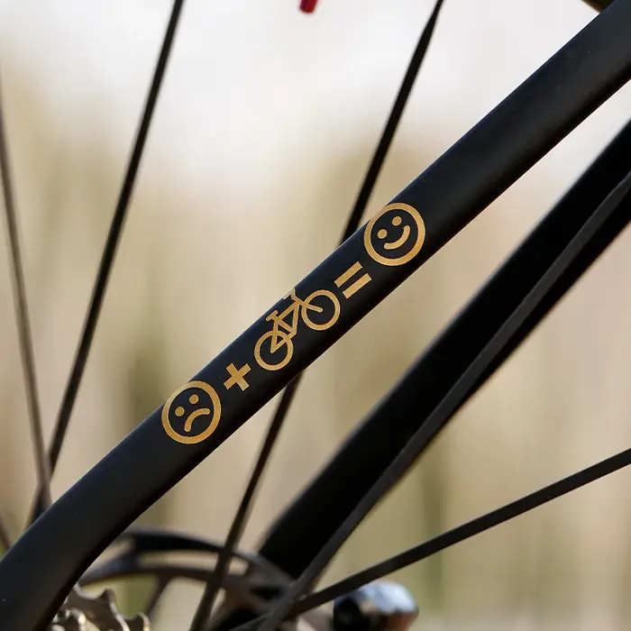 1 ensemble d'autocollants décoratifs pour vélo