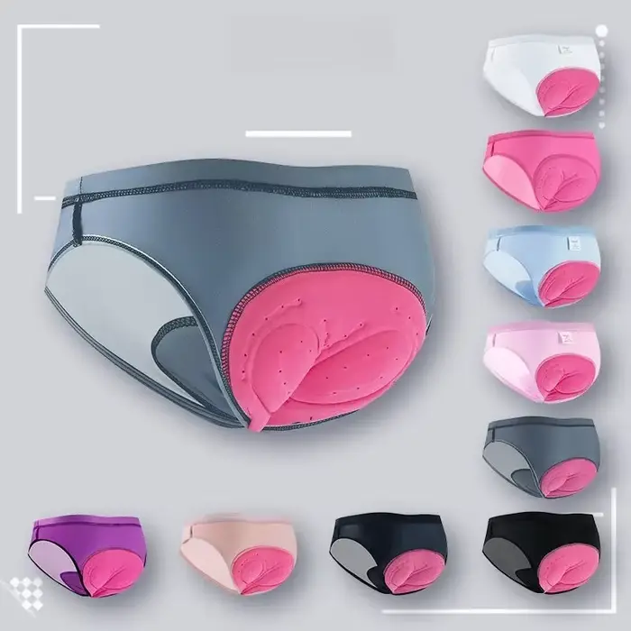 Sous-vêtements de vélo avec coussinet en Silicone respirant évacuant l'humidité