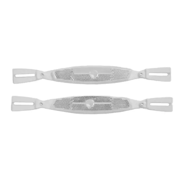 1 paire de réflecteurs de rayons de vélo ABS, accessoires de bicyclette d'avertissement, réflecteurs