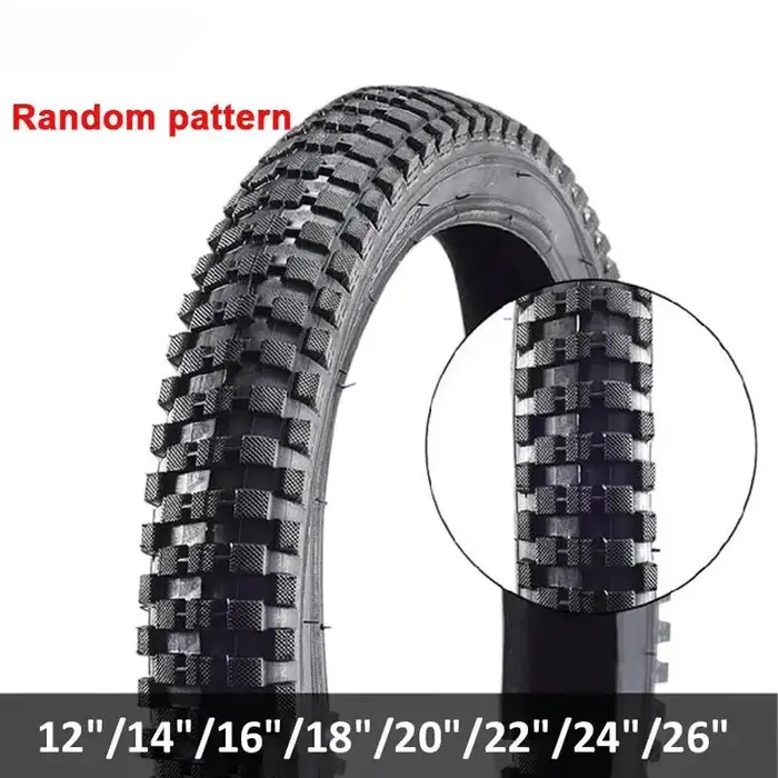 Pneus de vélo VTT 12/14/16/20/24/26X1.75/1.95/2.4 pouces