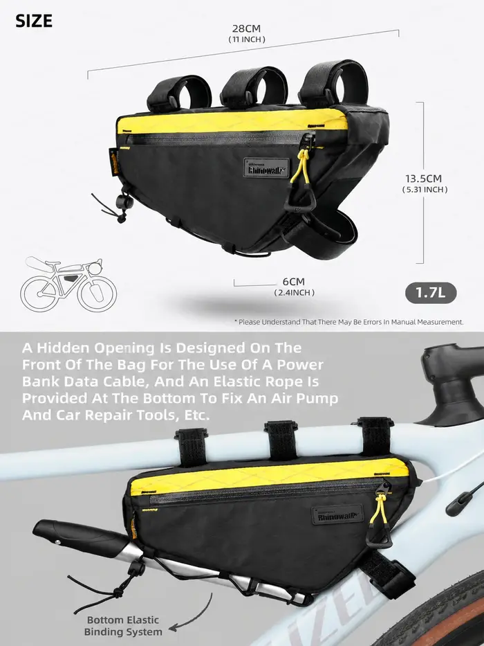 Rhinowalk Sac de Cadre Vélo 1