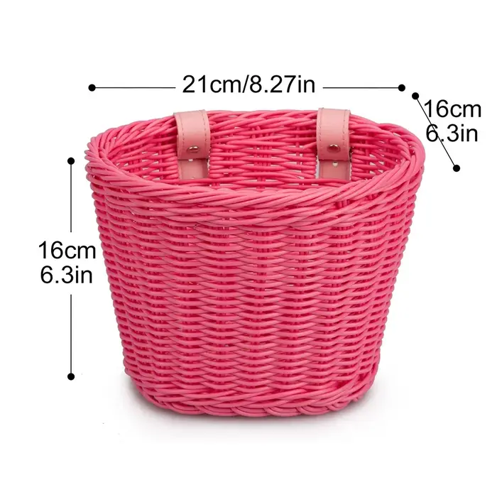 Mir de vélo en rotin tissé à la main