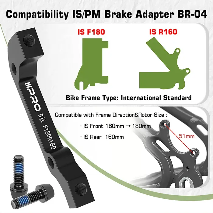 IIIPRO adaptateur de frein de vélo 160 à 140 180 203 convertisseur