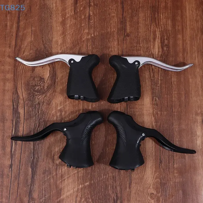 【AN】【AN】Leviers de frein de vélo antidérapants en aluminium