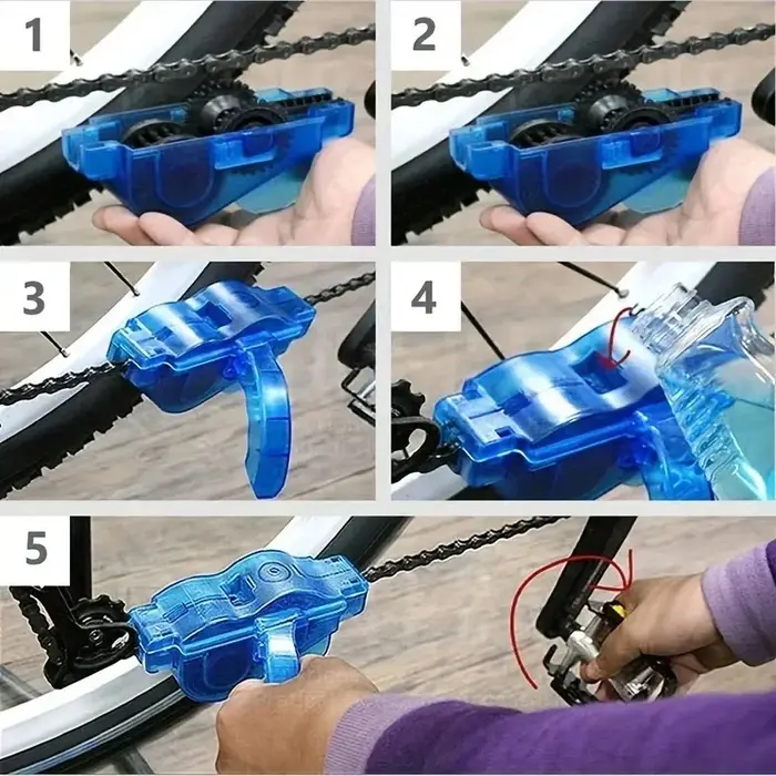 Nettoyeur de chaîne de vélo portable
