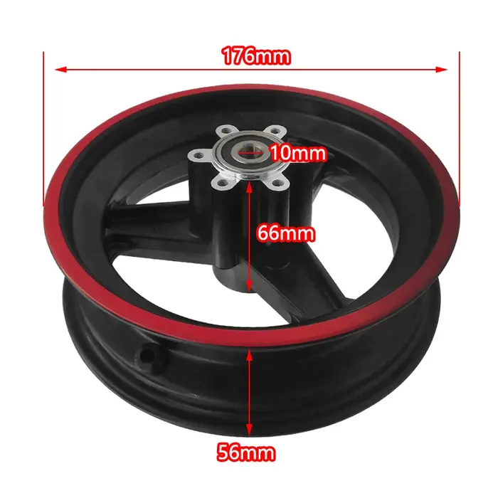 Roue de 10 pouces 10x2.70-6.5 pour Scooter électrique 10x2.75-6.5, pneu sous vide tout-terrain, pièc