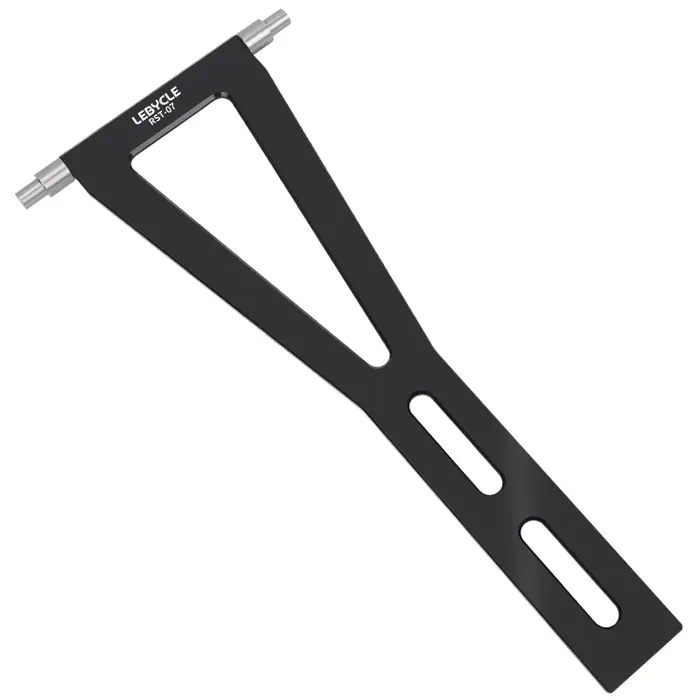 Table de réglage d'anneau de roue de vélo Lebycle jauge de centrage blanche outil multifonctions pour réglage de jante et étalonnage précision cyclisme