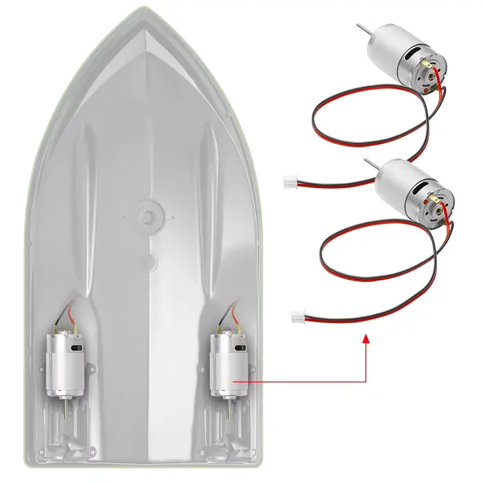 Propulseur de rechange à 3 lames pour bateau amorceur en plastique solide avec protections anti-herbes pour pêche sportive et navigation fluide
