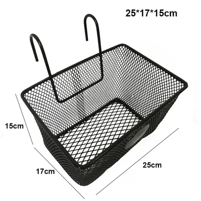Nouveau panier avant en maille métallique pour vélo