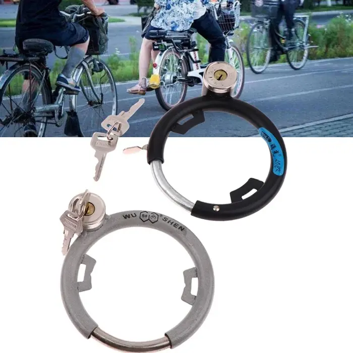 Securez votre vélo avec un jeu de serrures antivol en fer à cheval en alliage et 2 clés – Parfait pour les vélos de route et VTT DIY