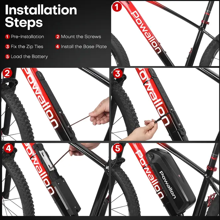 Support de batterie pour vélo électrique