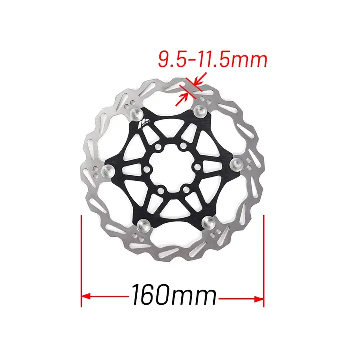 MANA – frein à disque flottant de vélo à 6 boulons, bord de frein en acier 160/180/203MM pour Dissip