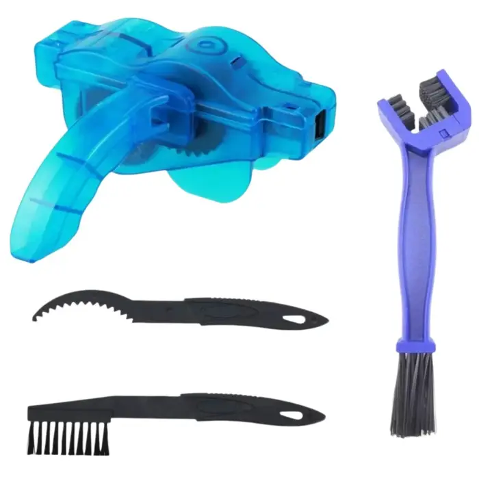 Kit complet d'entretien de transmission de vélo : Nettoyeur de chaîne efficace et huile lubrifiante de précision pour l'entretien universel des VTT et des vélos de route
