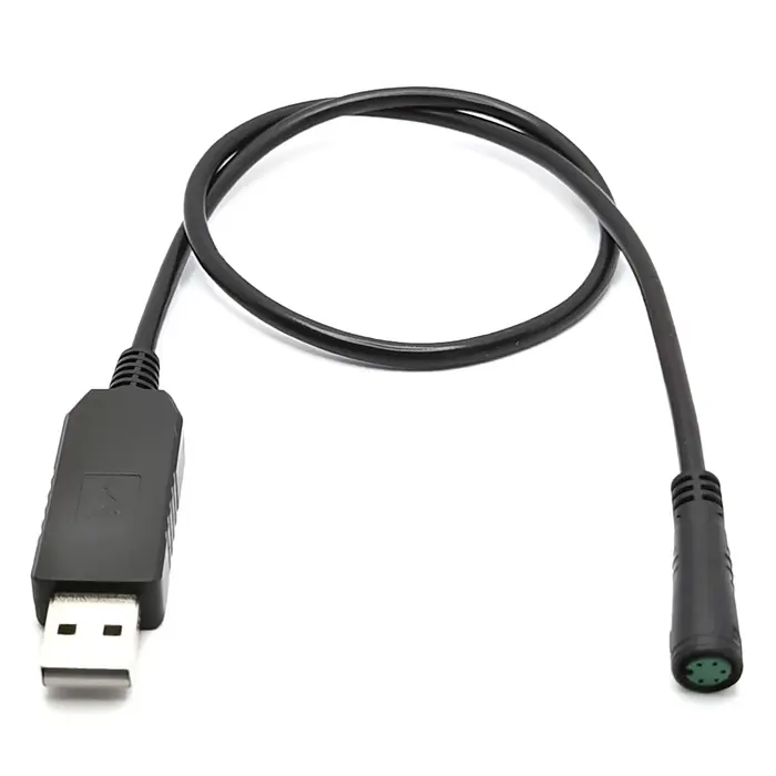 Câble de programmation USB pour vélo électrique, 2M, pour Bafang BBS01 BBS02 BBS03 BBSHD M620 UART M