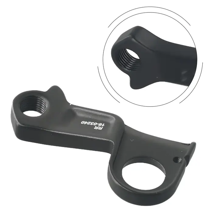 Derailleur arrière en alliage d'aluminium, crochet arrière de vélo de sport, composants de vélo noir
